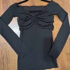 Elegant Black Off-Shoulder Top